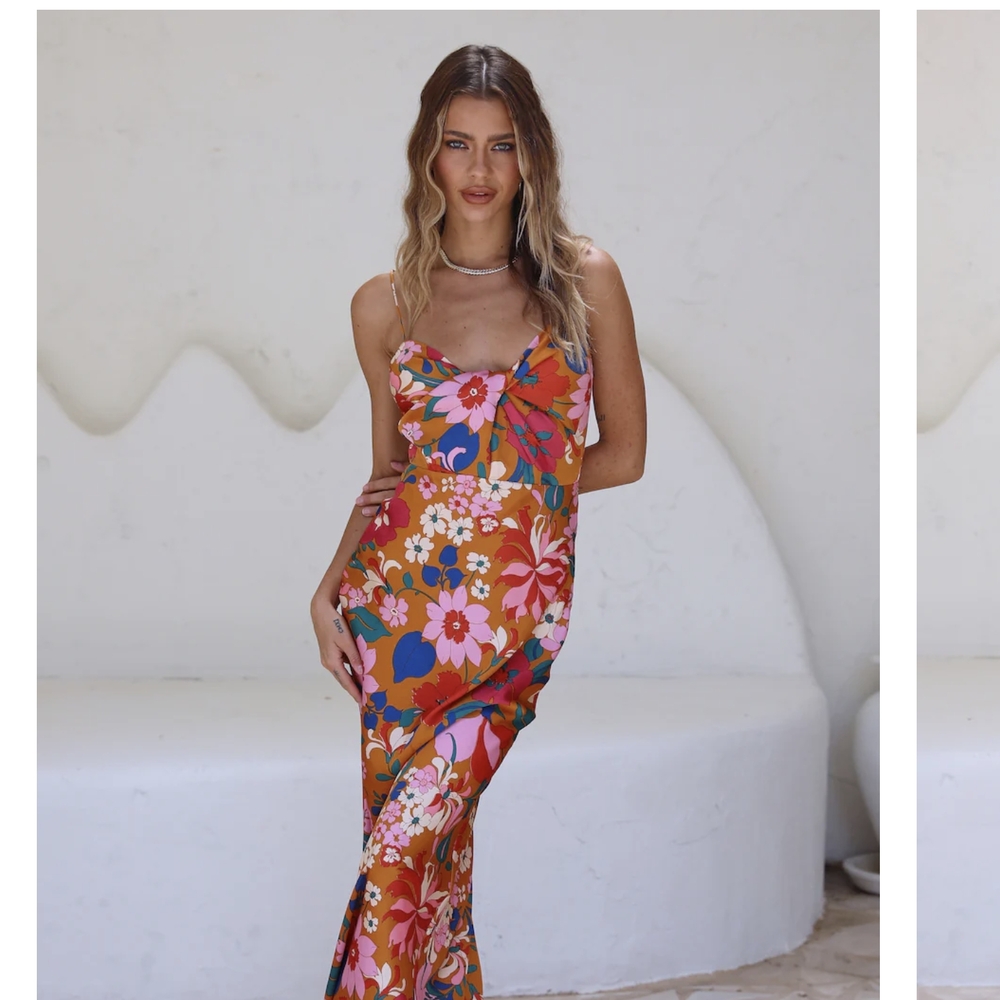 Fortunate One Floral Maxi Dress